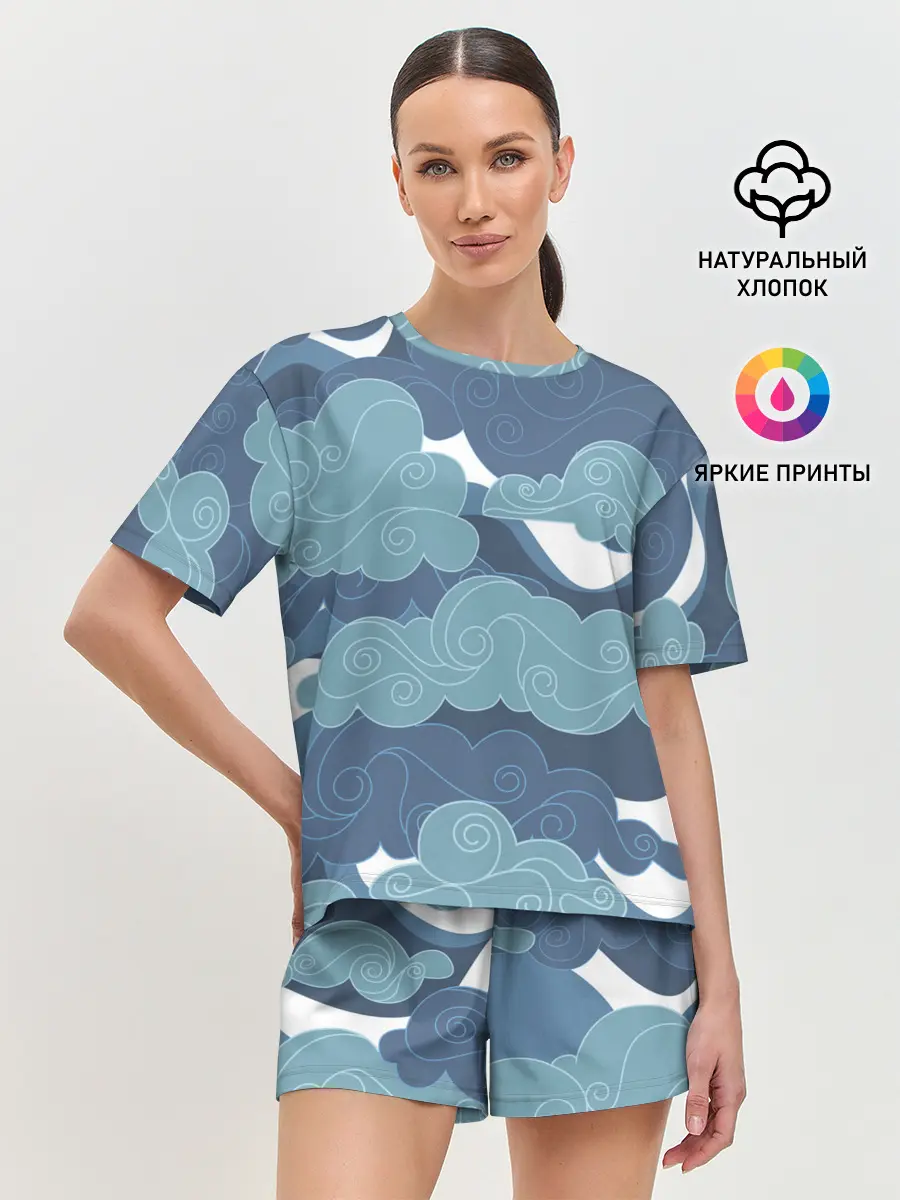 Женская пижама с шортами / Небо над Китаем