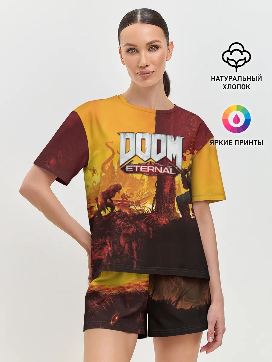 Женская пижама с шортами / DOOM eternal 2020