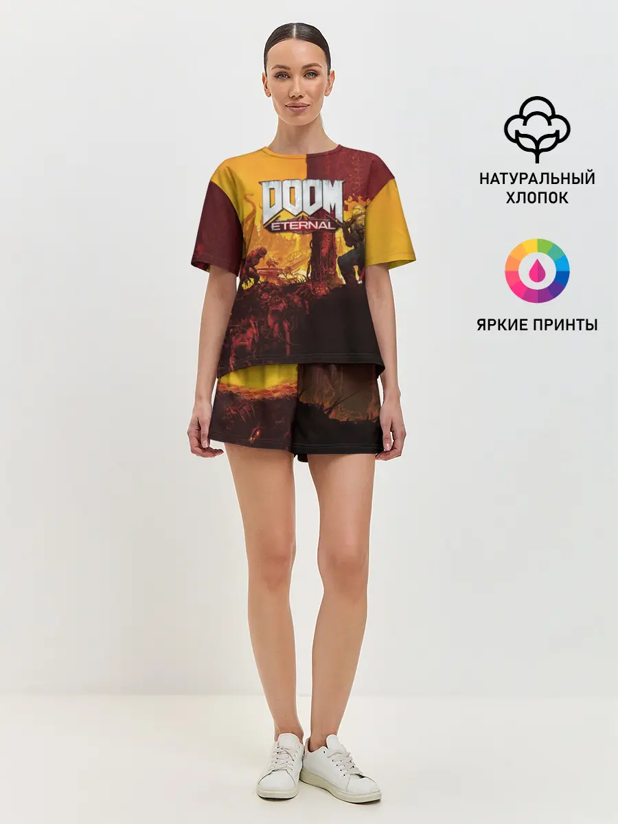 Женская пижама с шортами / DOOM eternal 2020