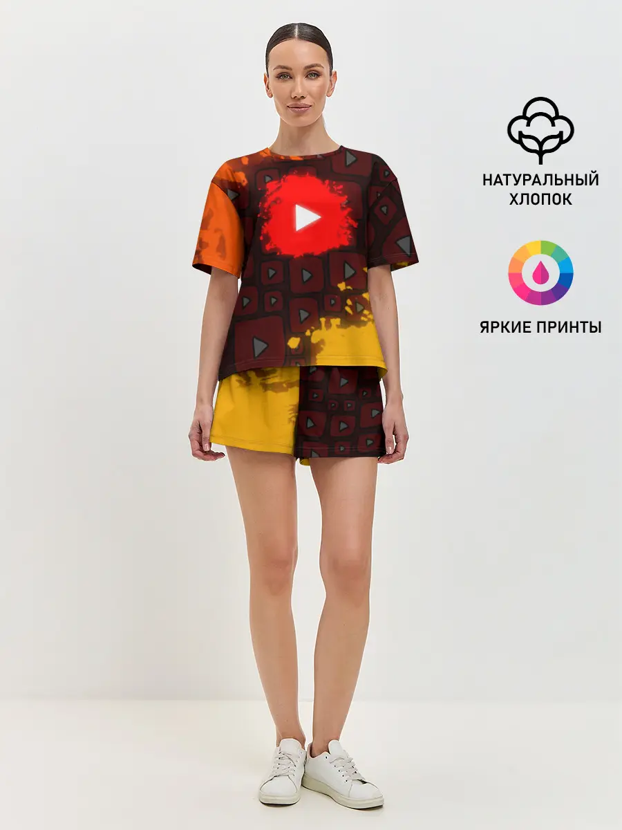 Женская пижама с шортами / YouTube