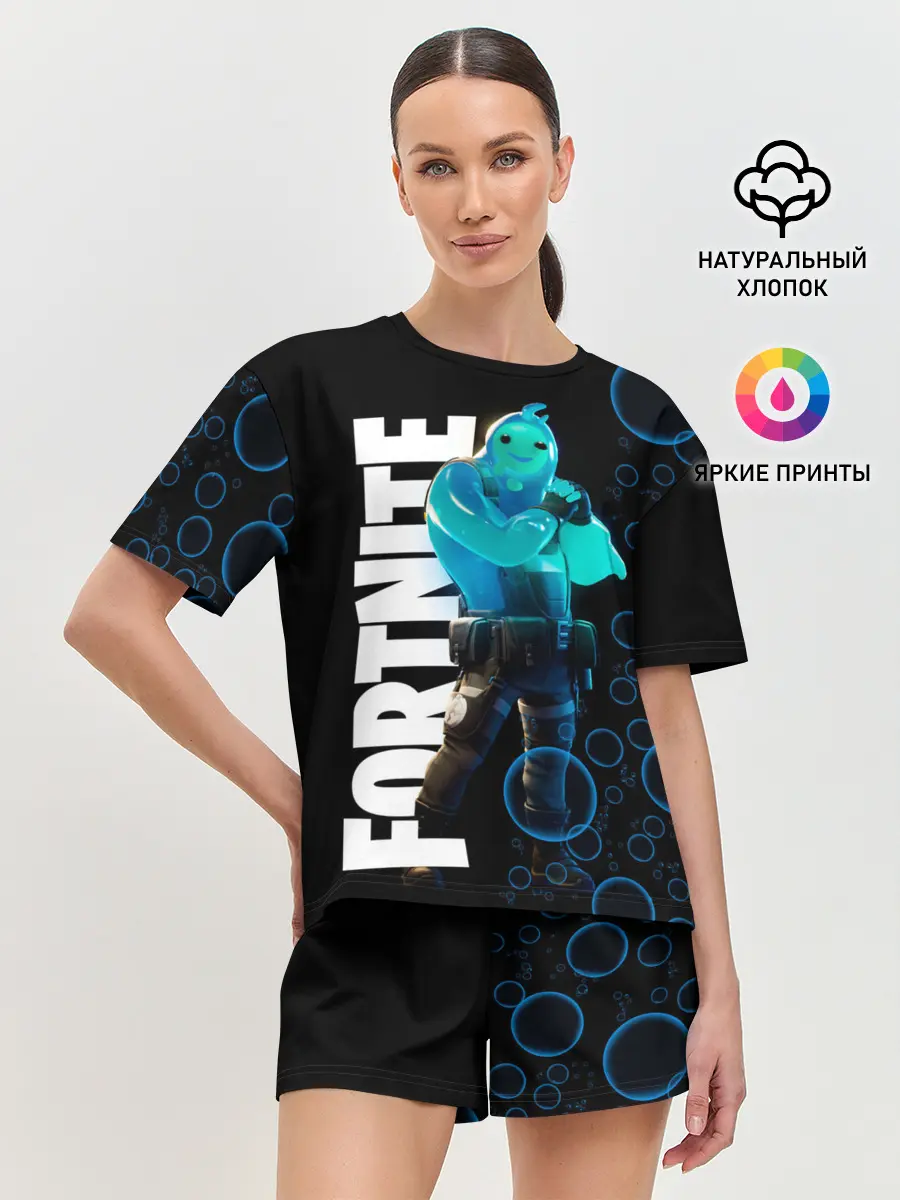 Женская пижама с шортами / Fortnite [003]