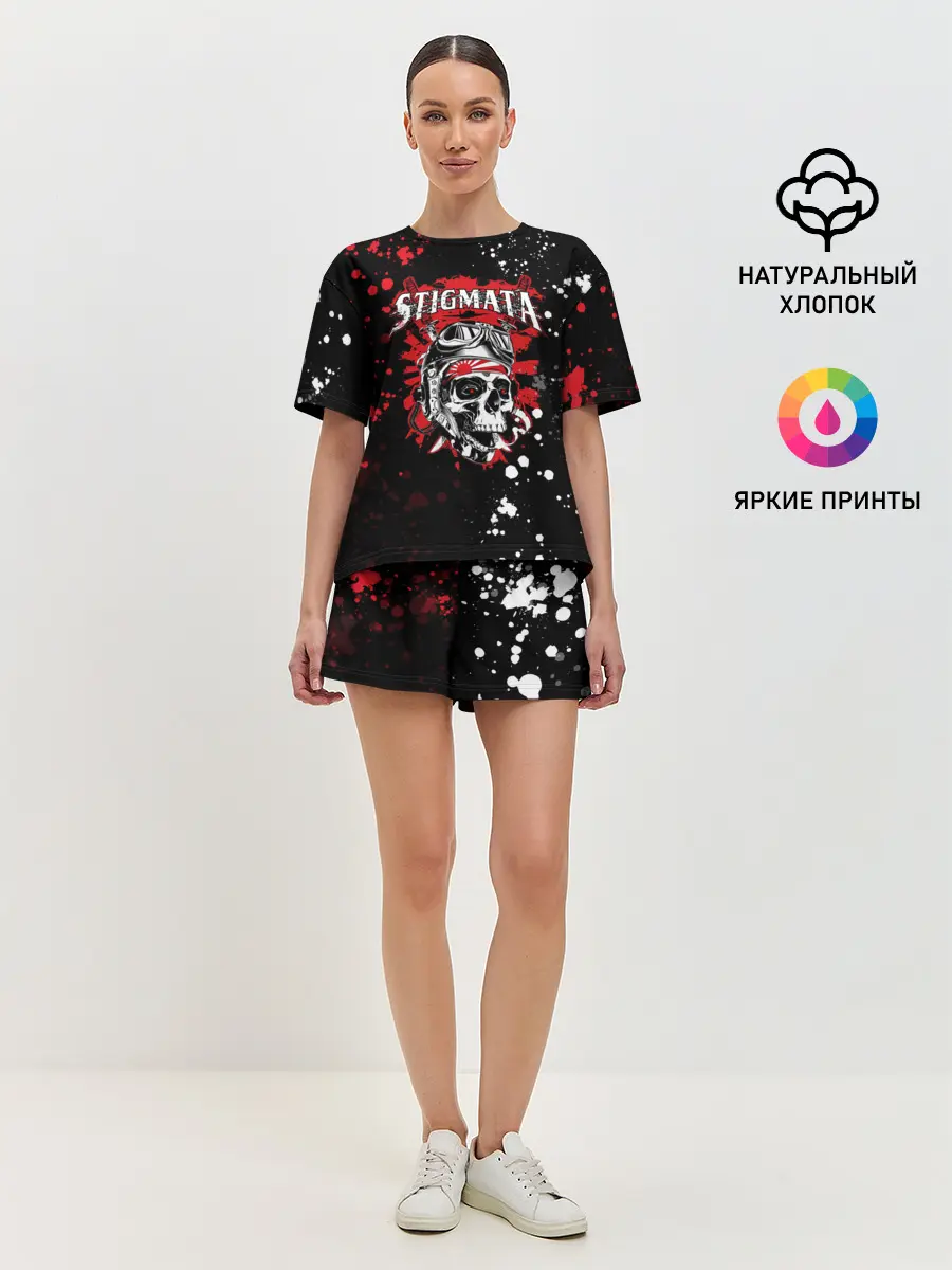 Женская пижама с шортами / Stigmata | Стигмата