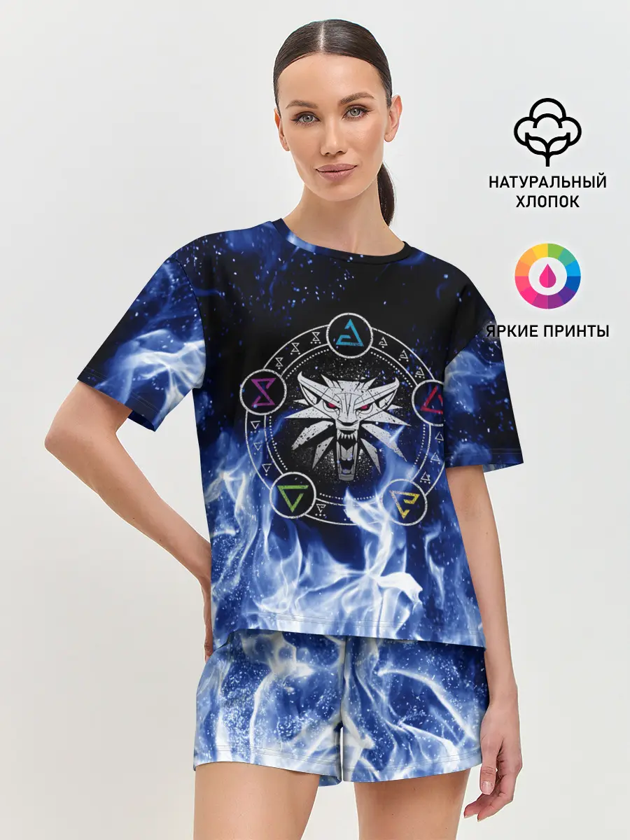 Женская пижама с шортами / ВЕДЬМАК