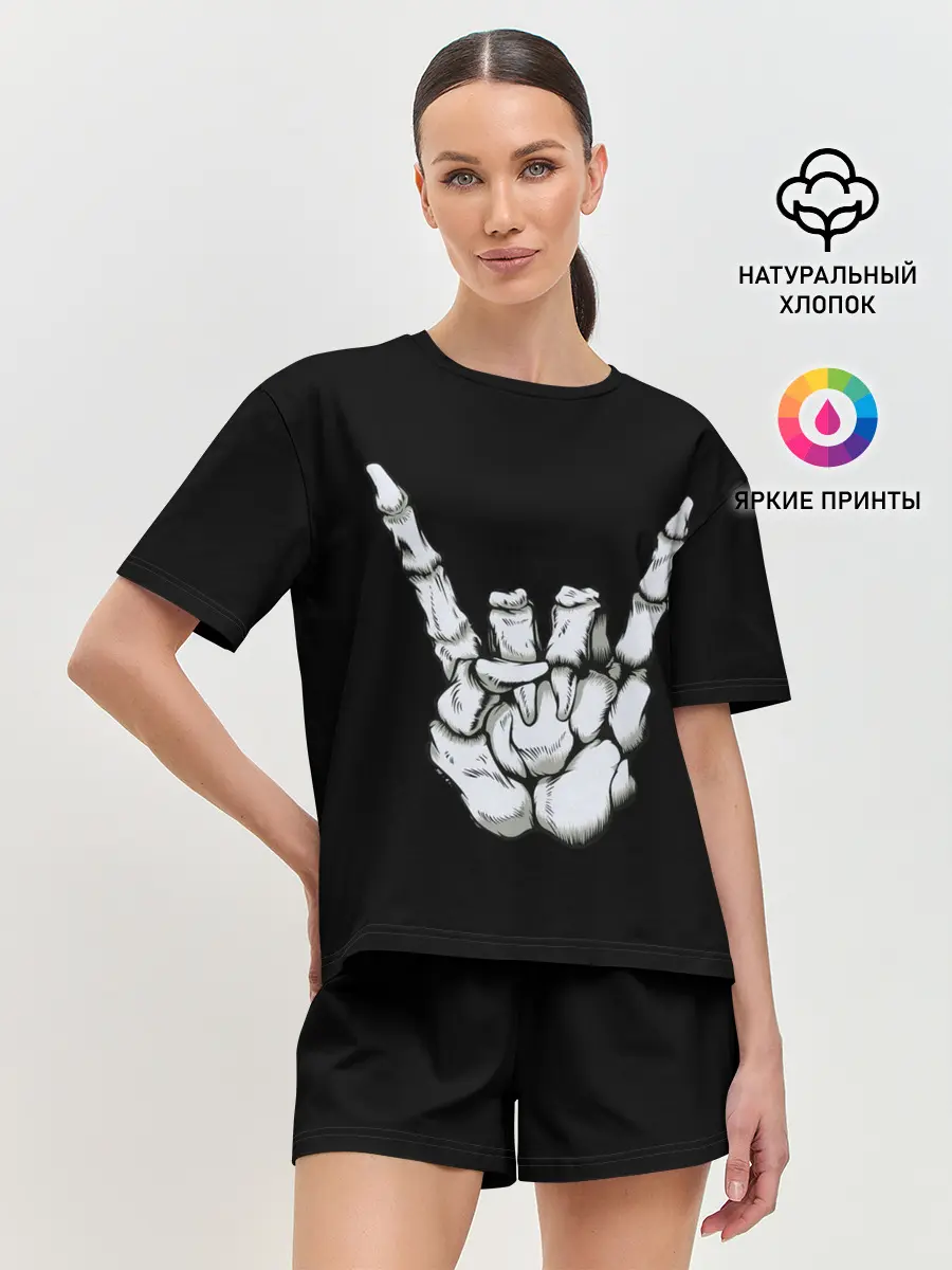 Женская пижама с шортами / Rock