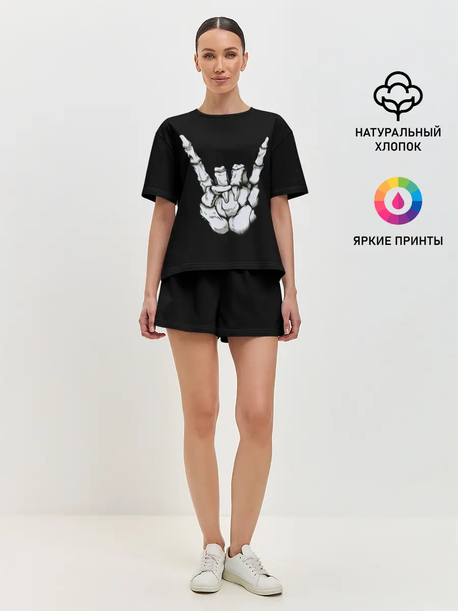 Женская пижама с шортами / Rock