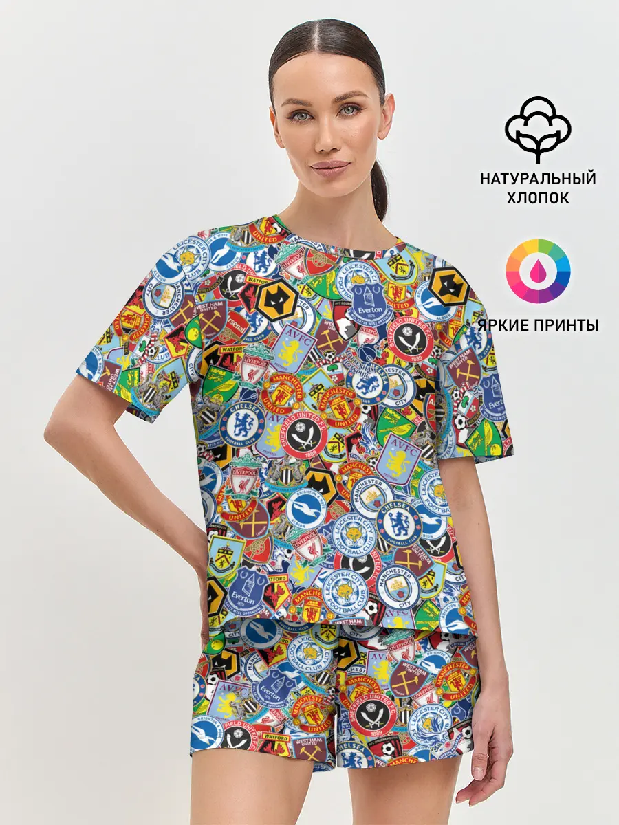 Женская пижама с шортами / Английская Премьер Лига