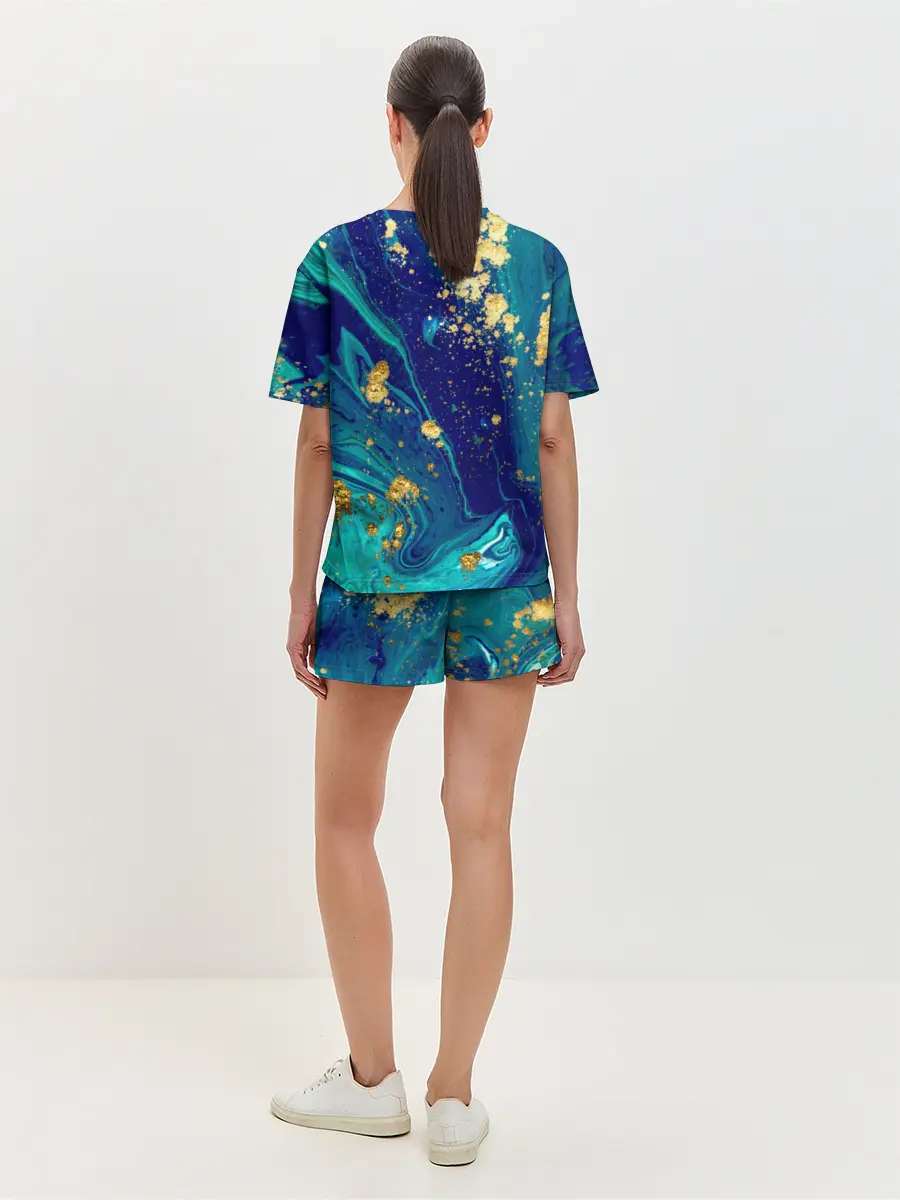 Женская пижама с шортами / Краски