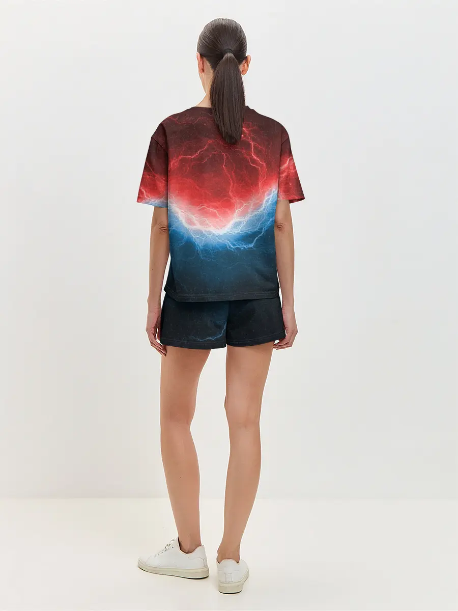 Женская пижама с шортами / Огонь и лёд