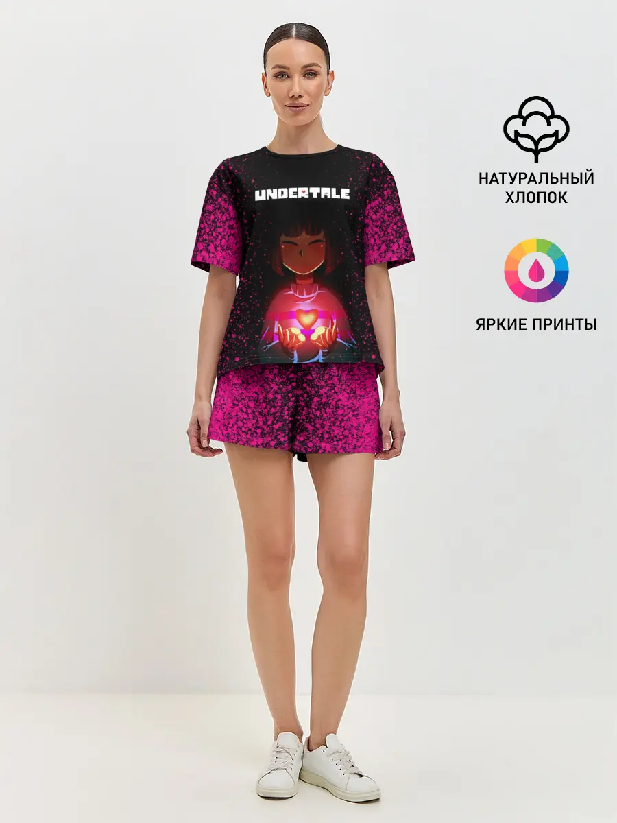 Женская пижама с шортами / UNDERTALE FRISK