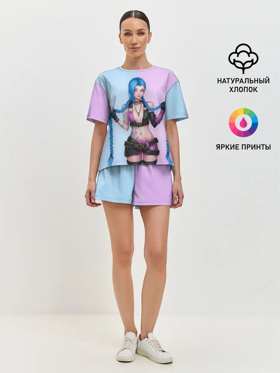 Женская пижама с шортами / League of Legends Jinx