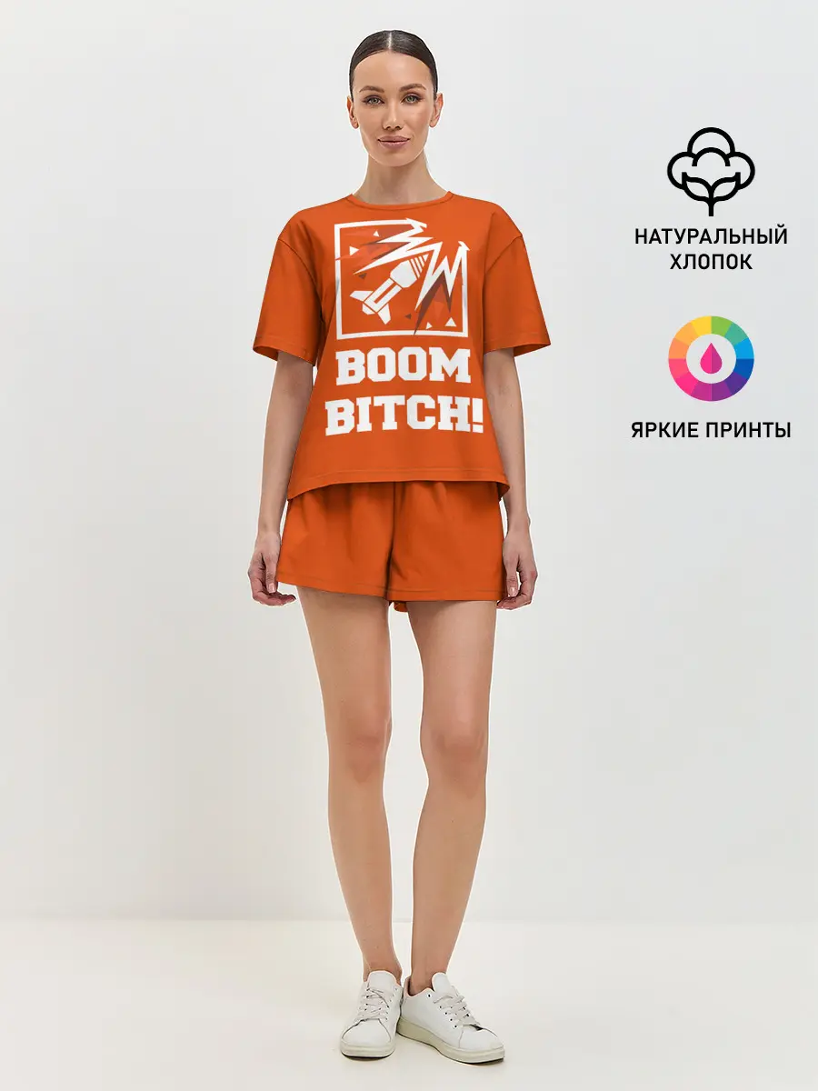 Женская пижама с шортами / Boom Bitch!