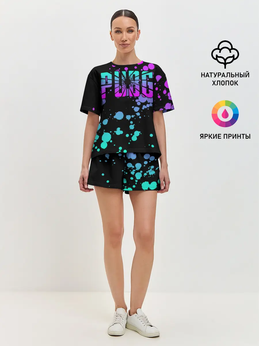 Женская пижама с шортами / PUBG