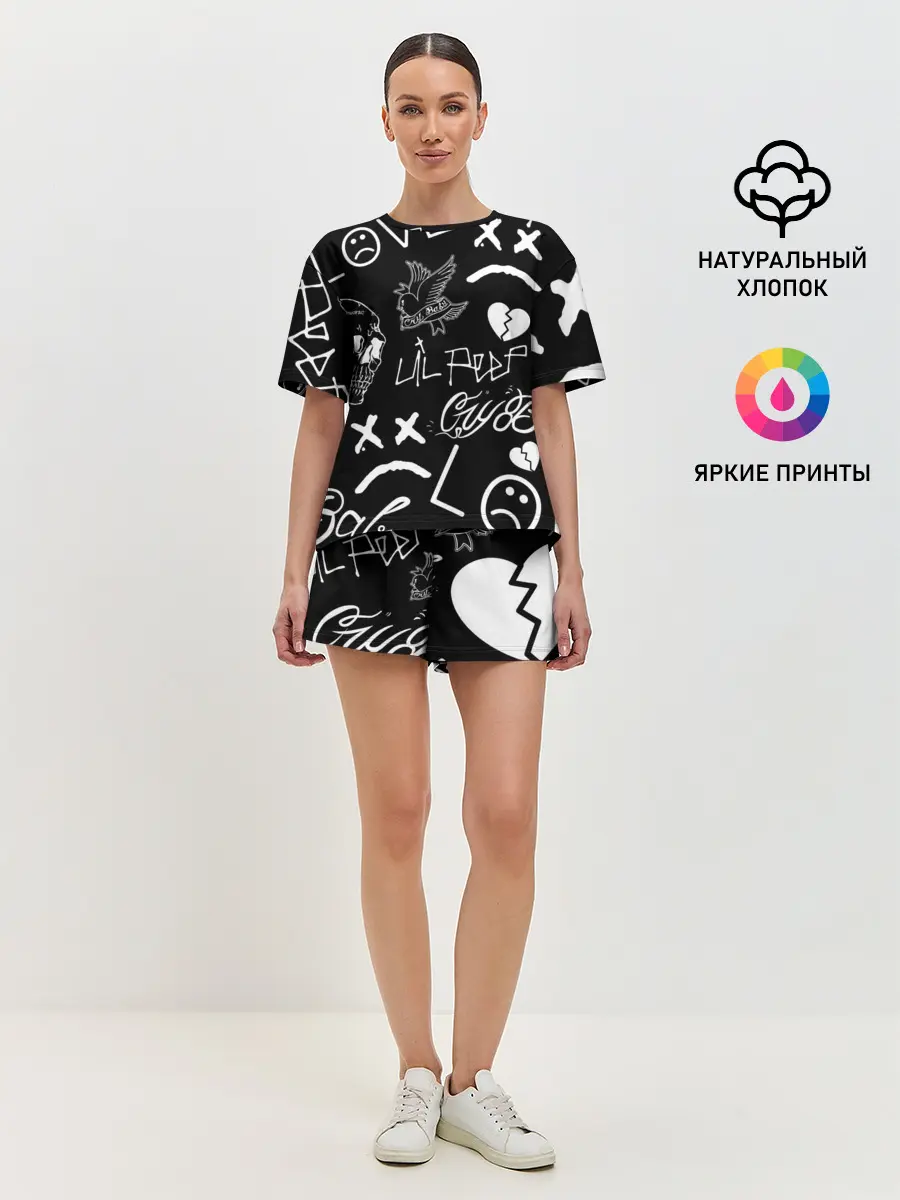 Женская пижама с шортами / Lil Peep