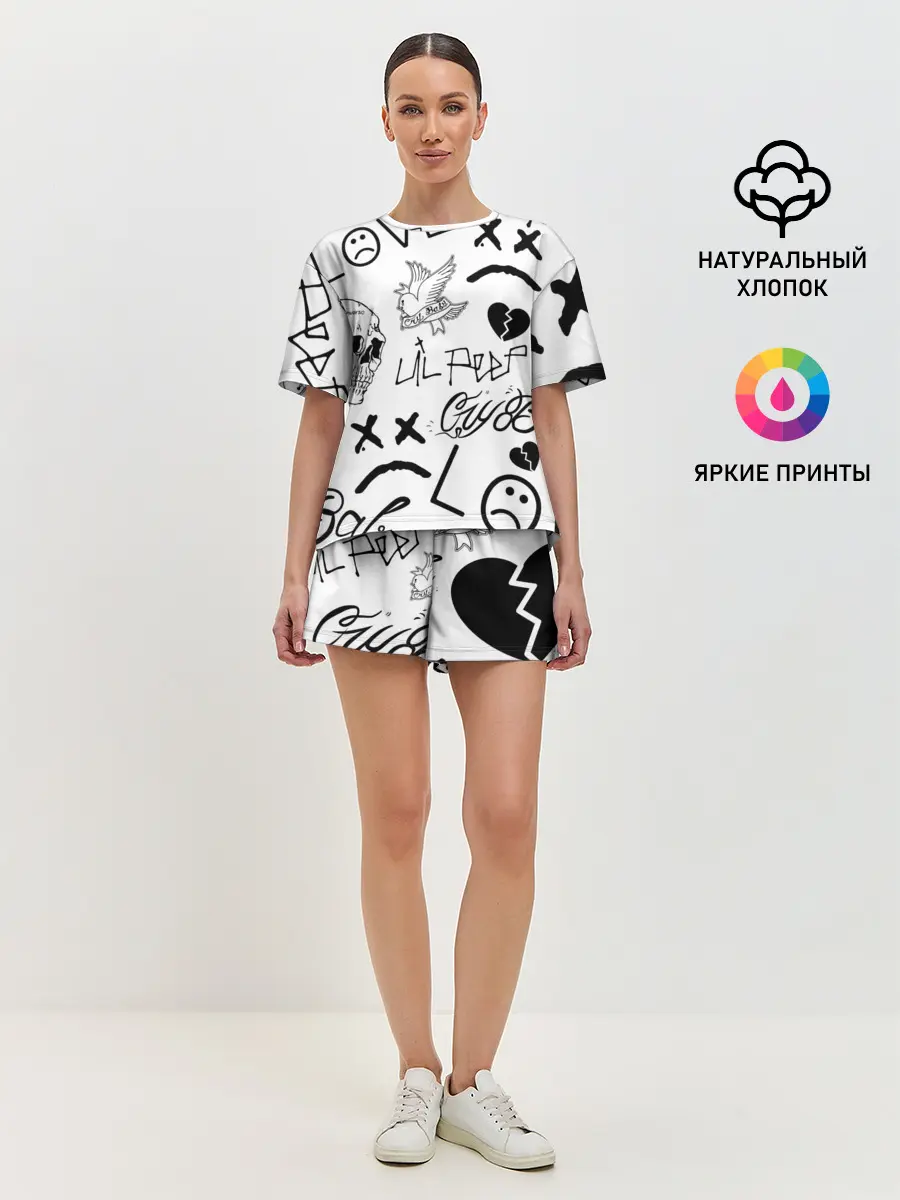 Женская пижама с шортами / Lil Peep