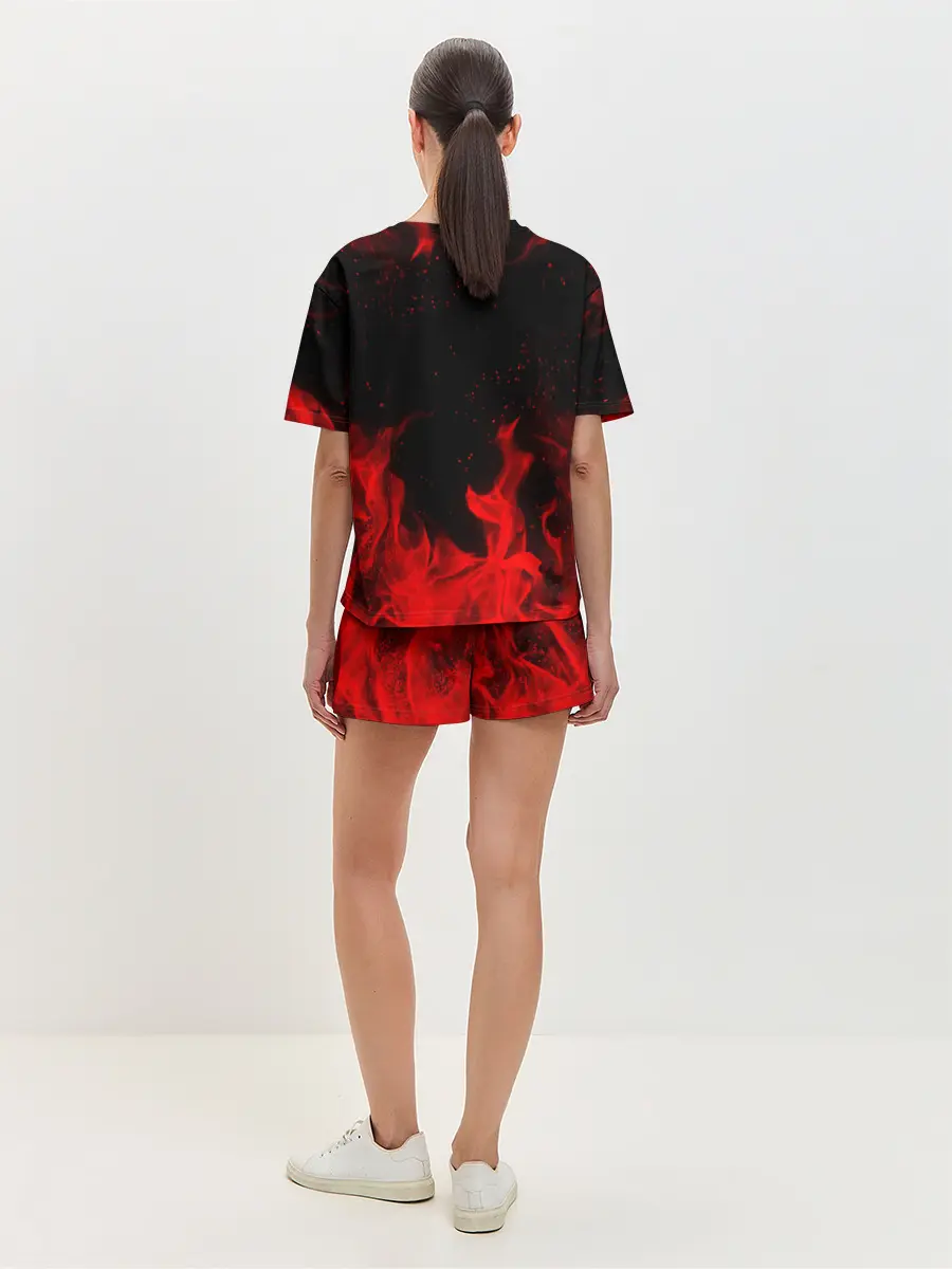 Женская пижама с шортами / ВЕДЬМАК / THE WITCHER / ГЕРАЛЬТ | ВОЛК WOLF