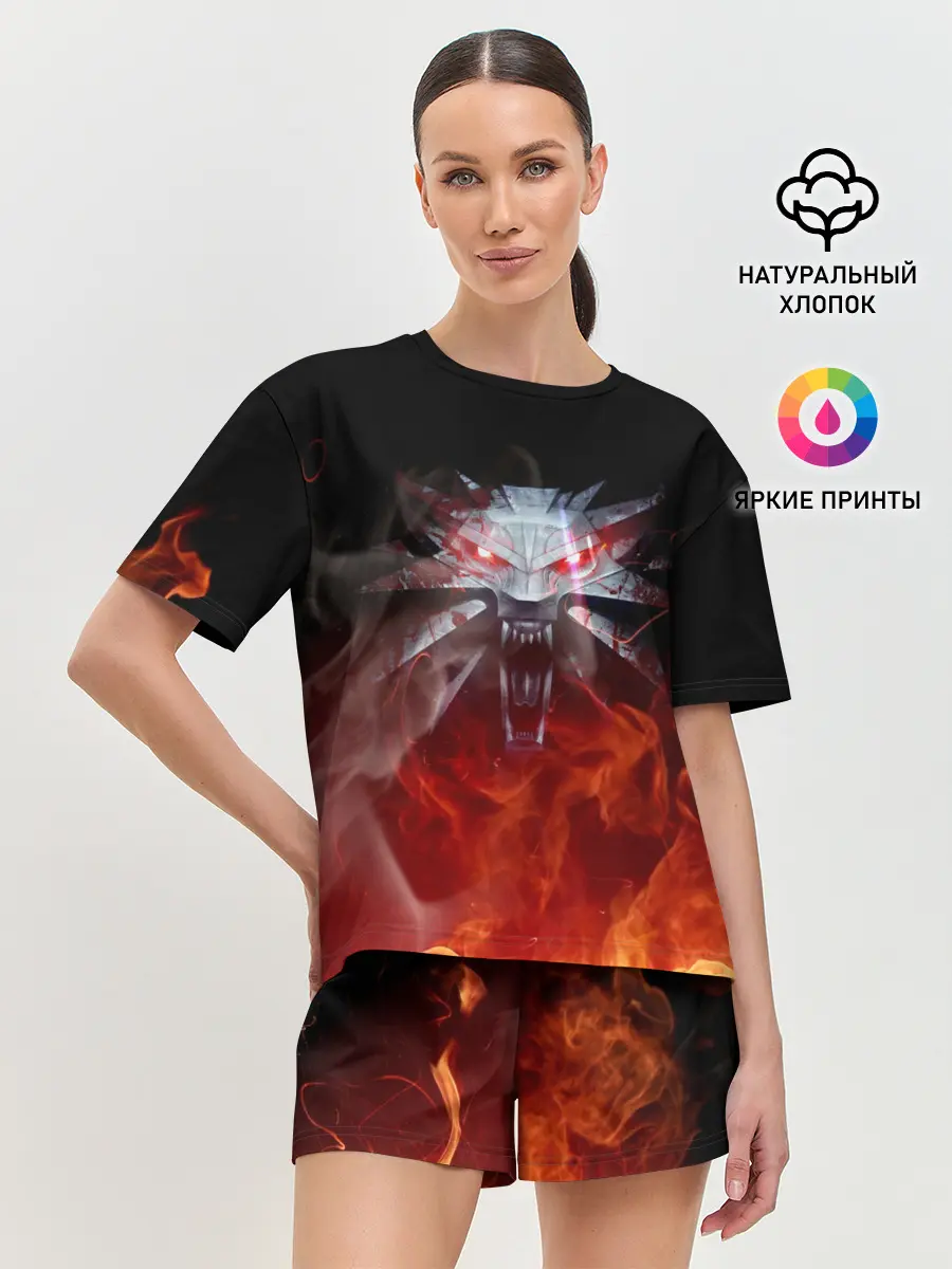 Женская пижама с шортами / ВЕДЬМАК / THE WITCHER / ГЕРАЛЬТ