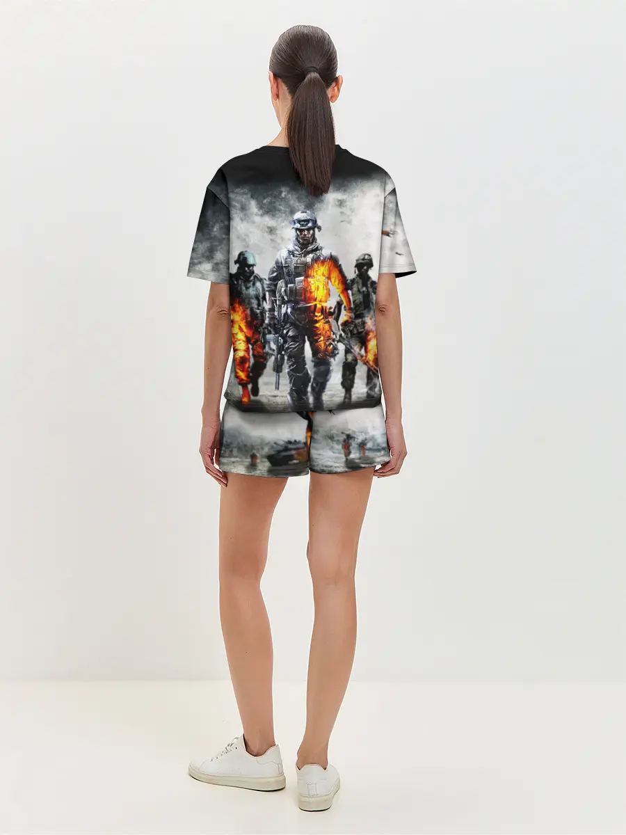 Женская пижама с шортами / Battlefield | Батлфилд