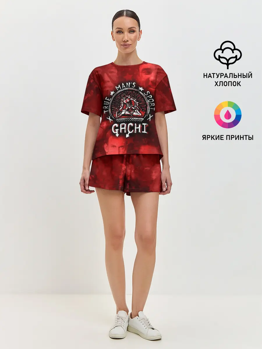 Женская пижама с шортами / True Mans Sport