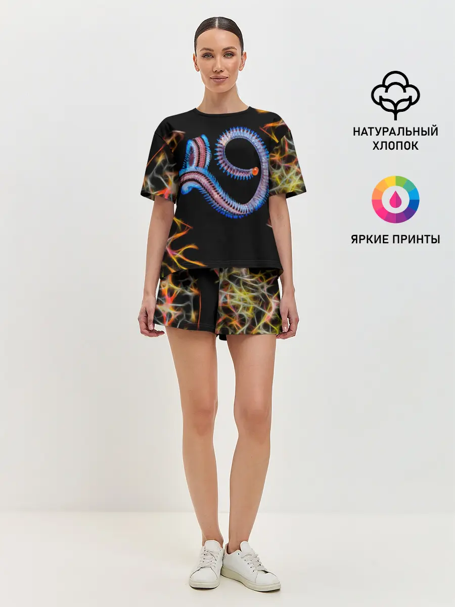 Женская пижама с шортами / Морское чудо