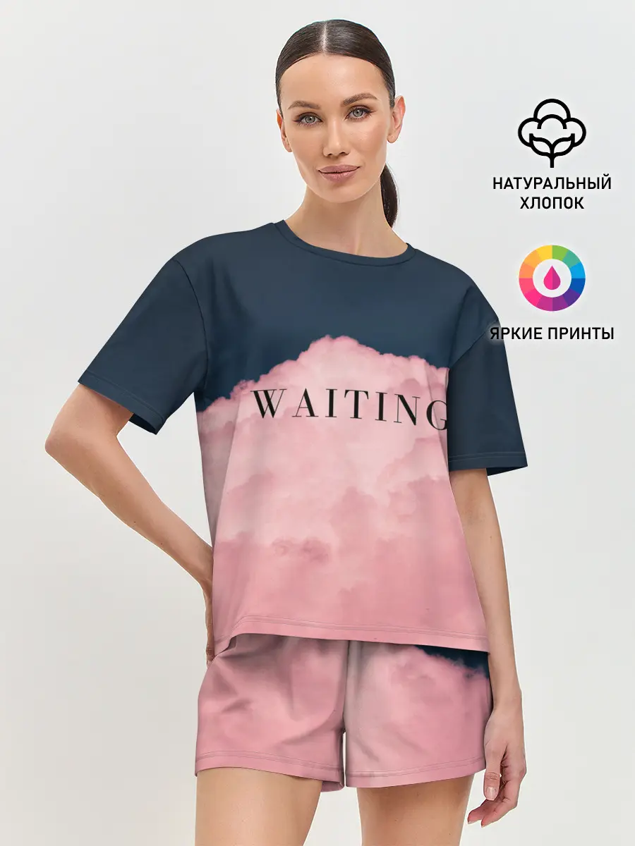 Женская пижама с шортами / WAITING