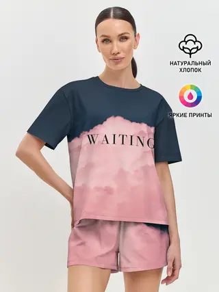 Женская пижама с шортами / WAITING