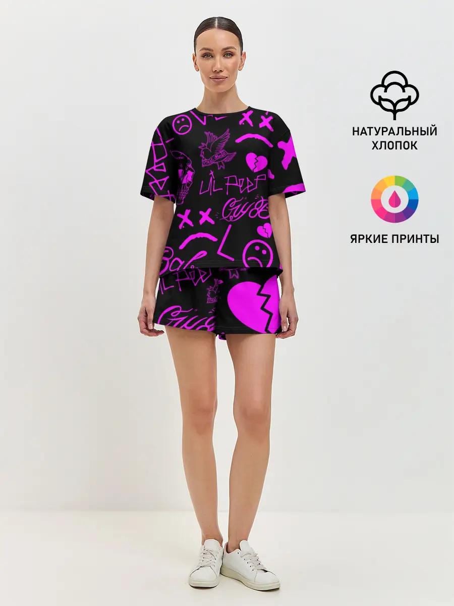 Женская пижама с шортами / Lil Peep