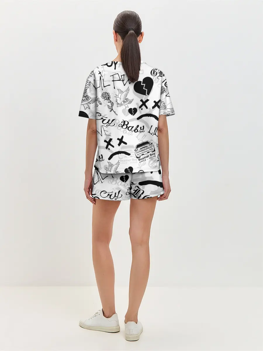 Женская пижама с шортами / LIL PEEP