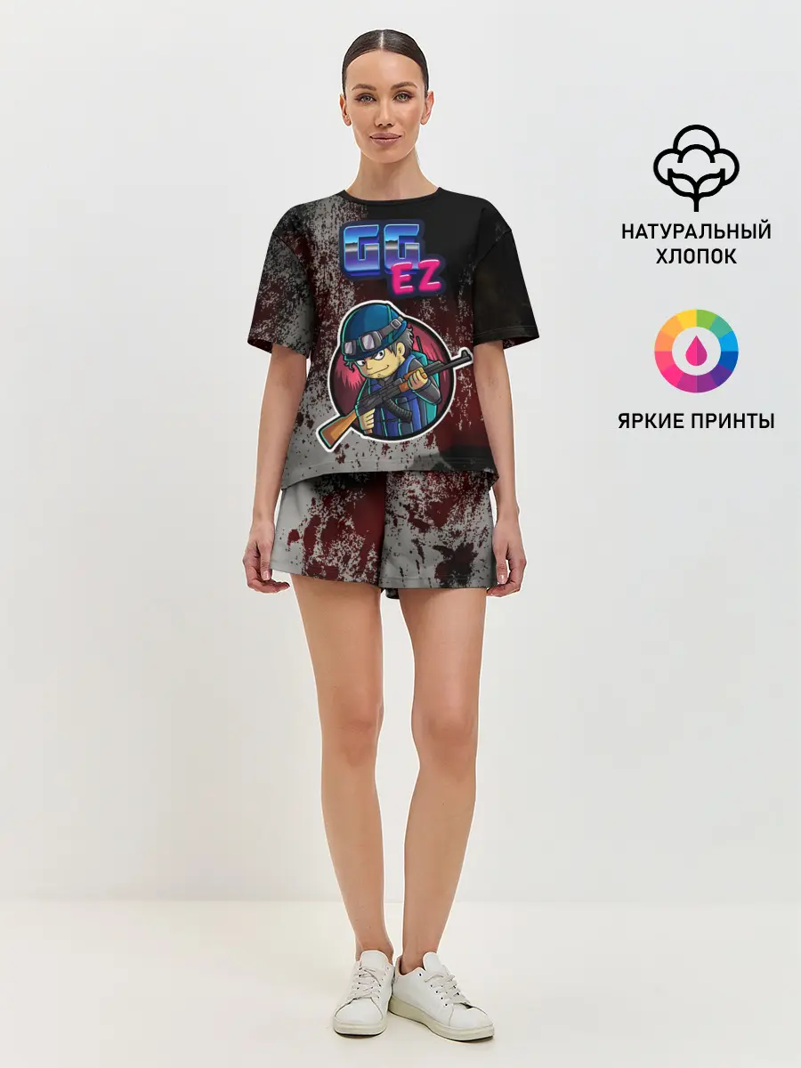 Женская пижама с шортами / GGEZ