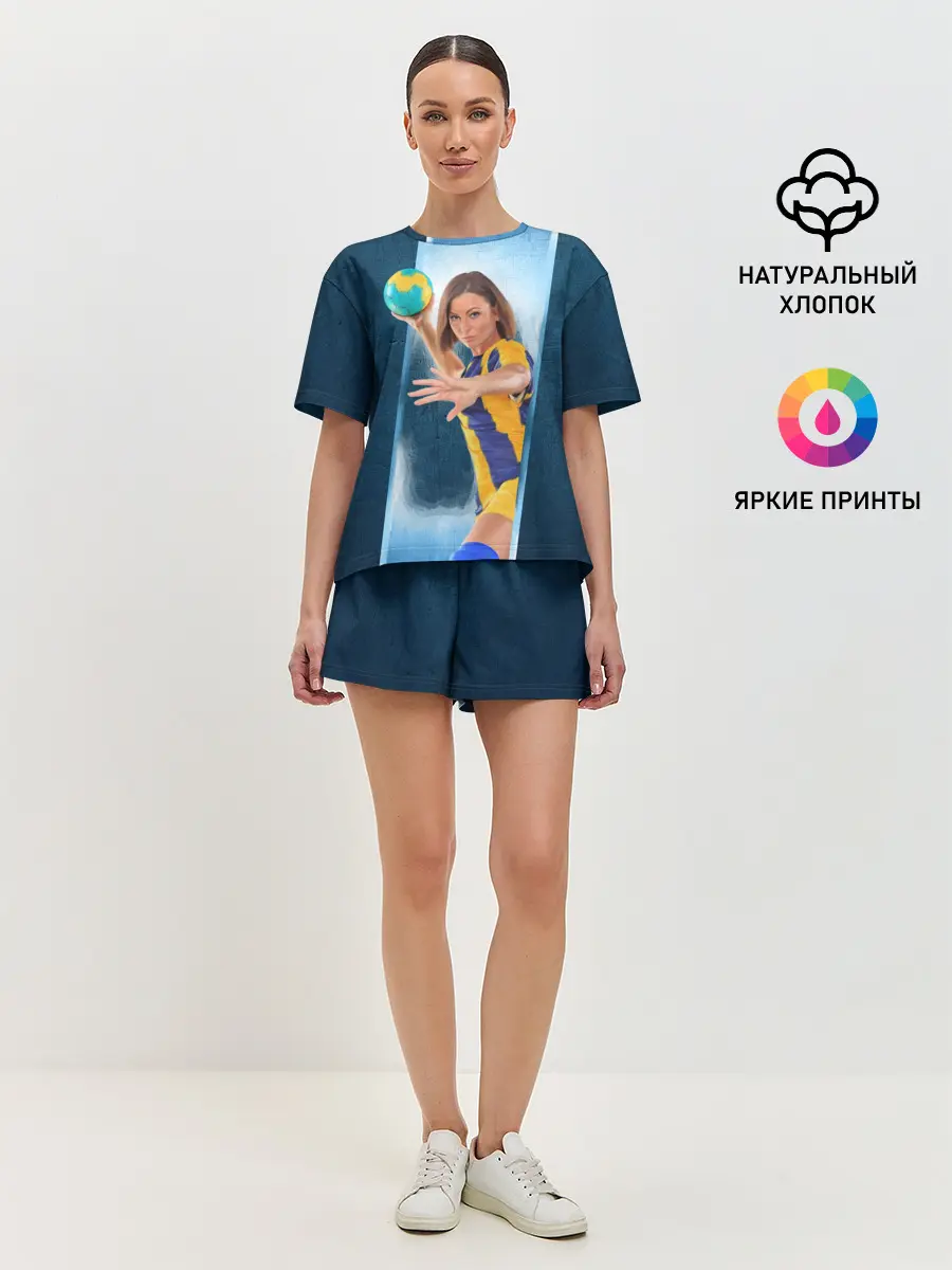 Женская пижама с шортами / Гандболистка
