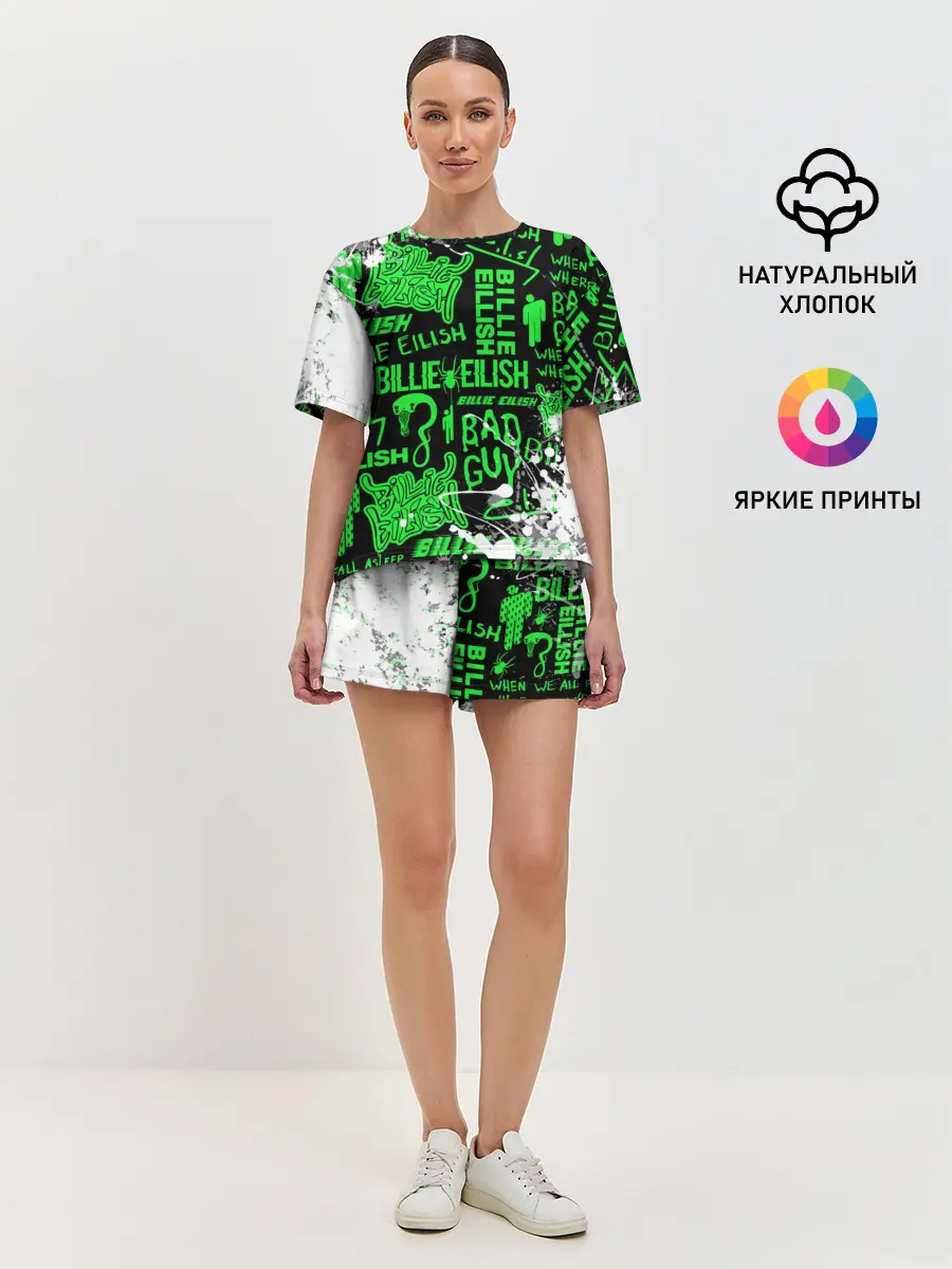 Женская пижама с шортами / BILLIE EILISH.