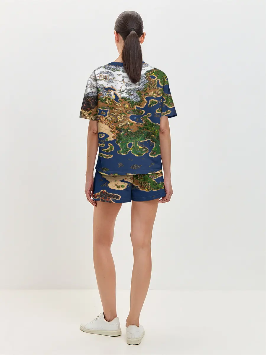 Женская пижама с шортами / HEROES 3 КАРТА