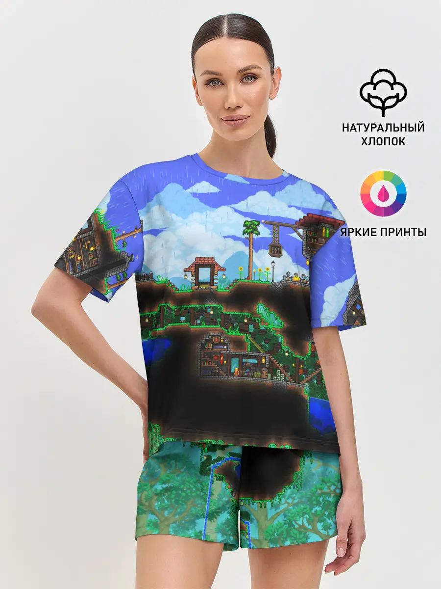 Женская пижама с шортами / TERRARIA