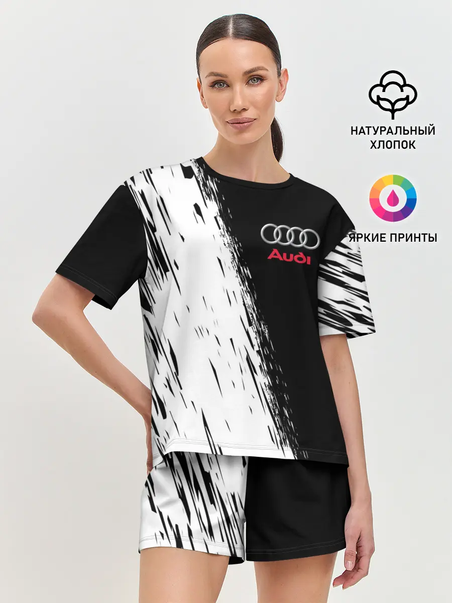 Женская пижама с шортами / AUDI | АУДИ