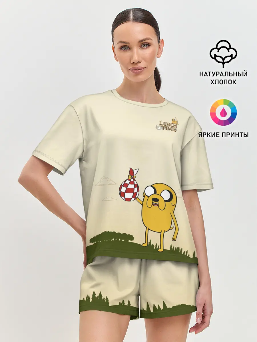 Женская пижама с шортами / Lunch time
