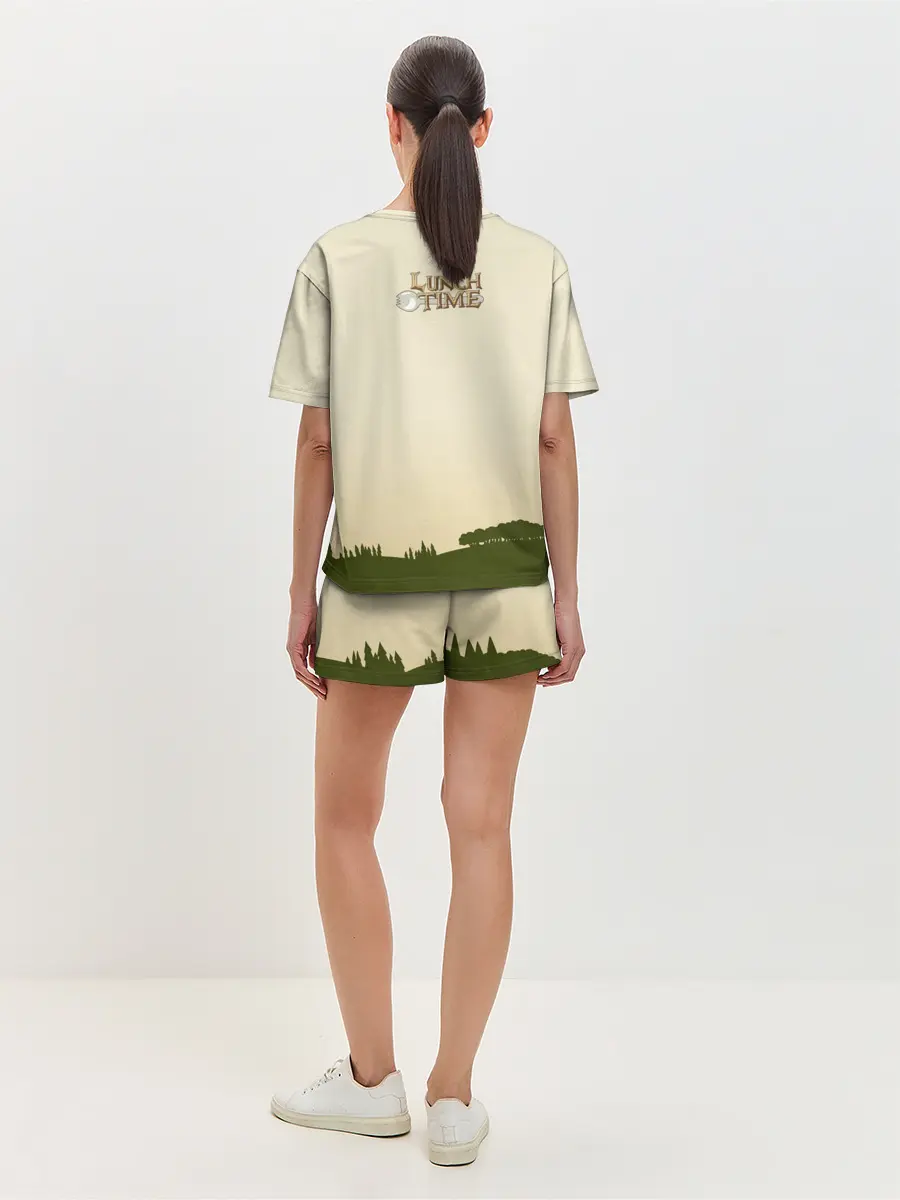 Женская пижама с шортами / Lunch time