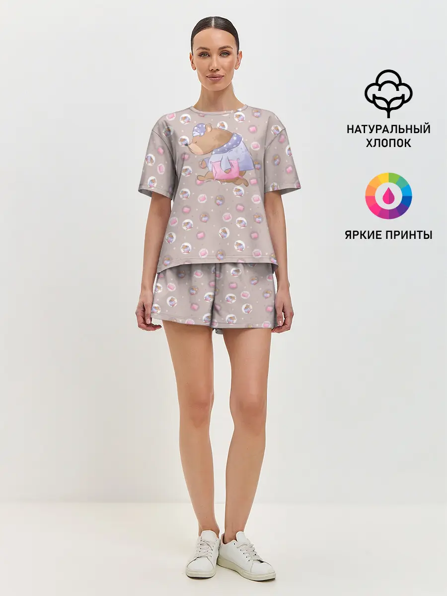 Женская пижама с шортами / Сон
