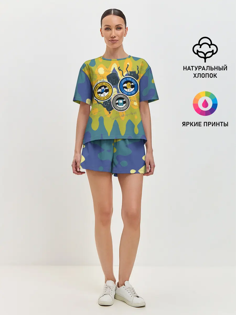 Женская пижама с шортами / Время приключений