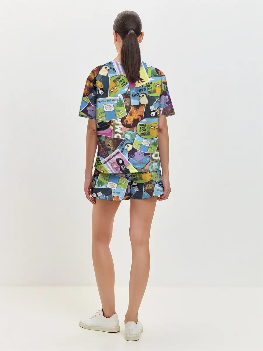 Женская пижама с шортами / Время Приключений