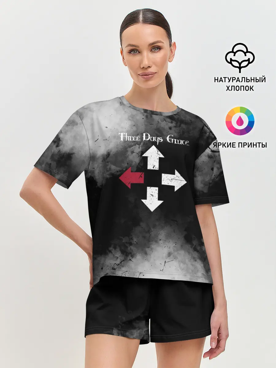 Женская пижама с шортами / Three Days Grace