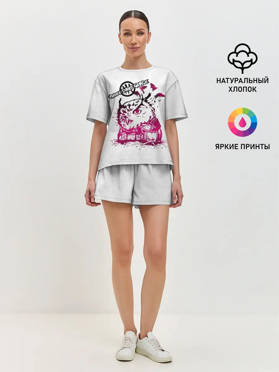 Женская пижама с шортами / Three days grace