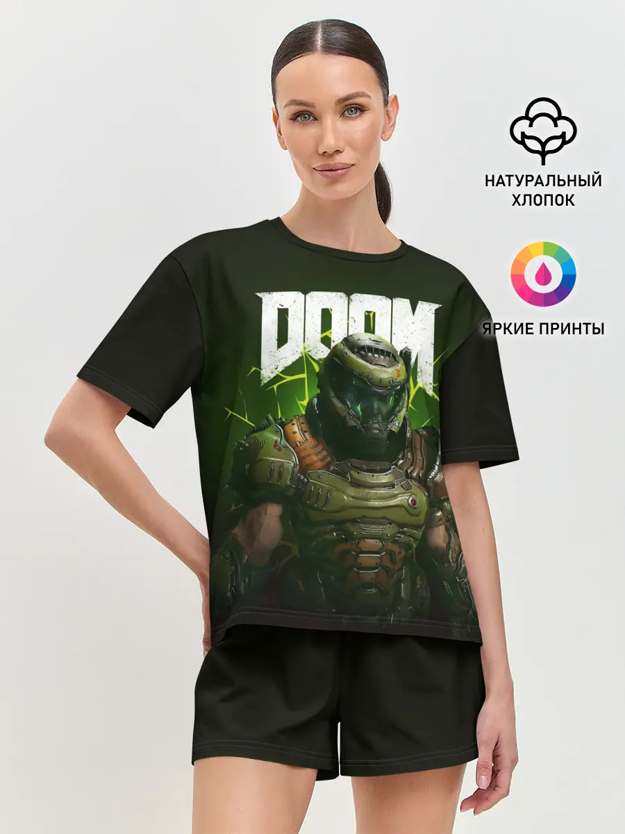 Женская пижама с шортами / Doom Eternal