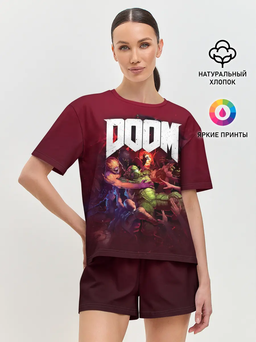 Женская пижама с шортами / Doom