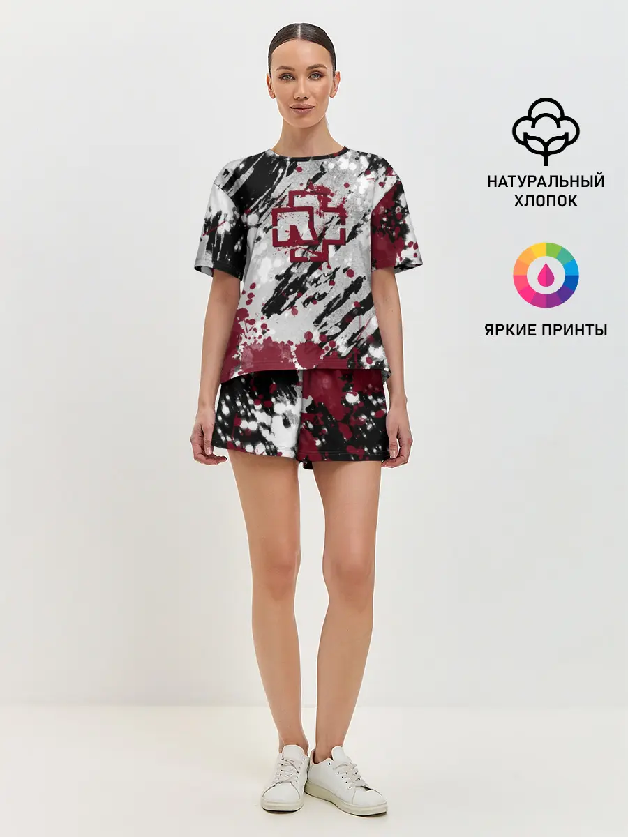 Женская пижама с шортами / Rammstein