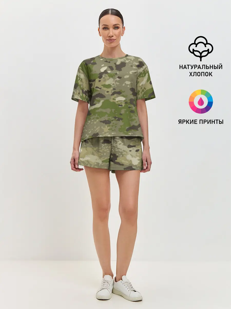 Женская пижама с шортами / CAMOUFLAGE