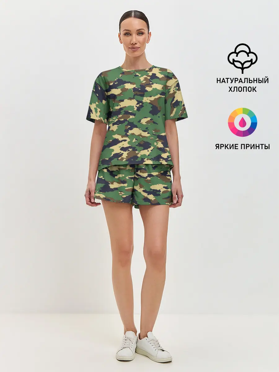 Женская пижама с шортами / КАМУФЛЯЖ