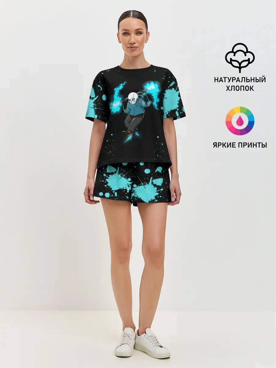 Женская пижама с шортами / Undertale