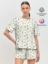 Женская пижама с шортами / АВОКАДО