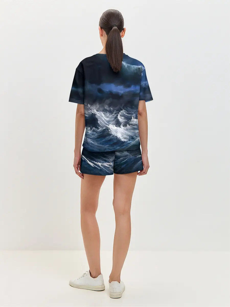 Женская пижама с шортами / Военно-морской флот