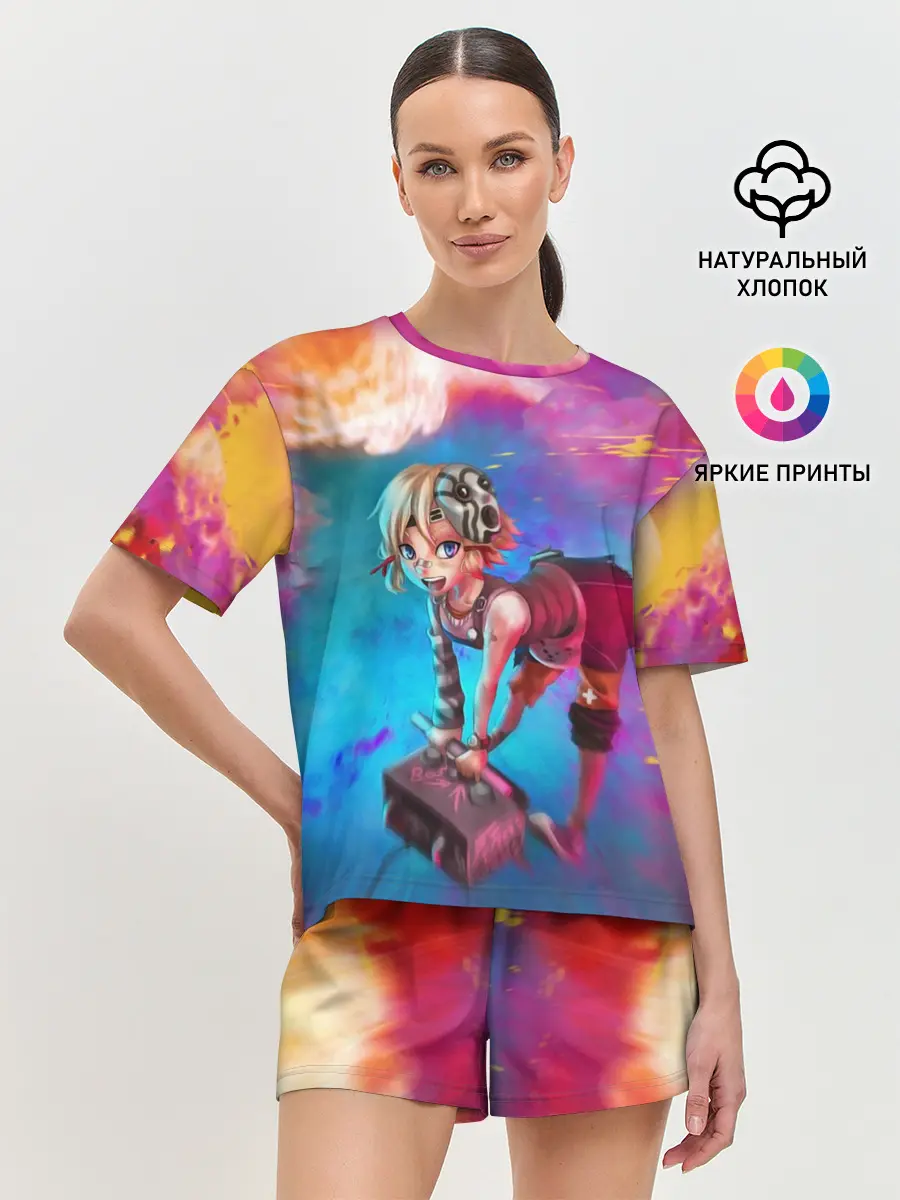 Женская пижама с шортами / Tiny Tina and the bomb