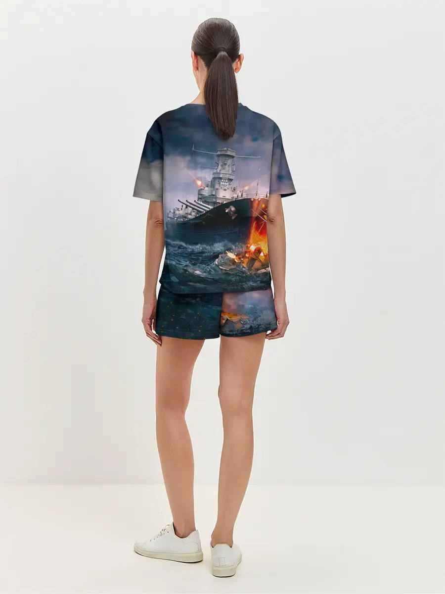 Женская пижама с шортами / ВМФ